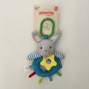 NEW Teether Soft Baby Toy Gray Hare Guess How Much I Love You Bunny Rabbit